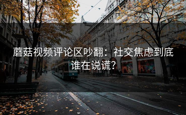 蘑菇视频评论区吵翻：社交焦虑到底谁在说谎？